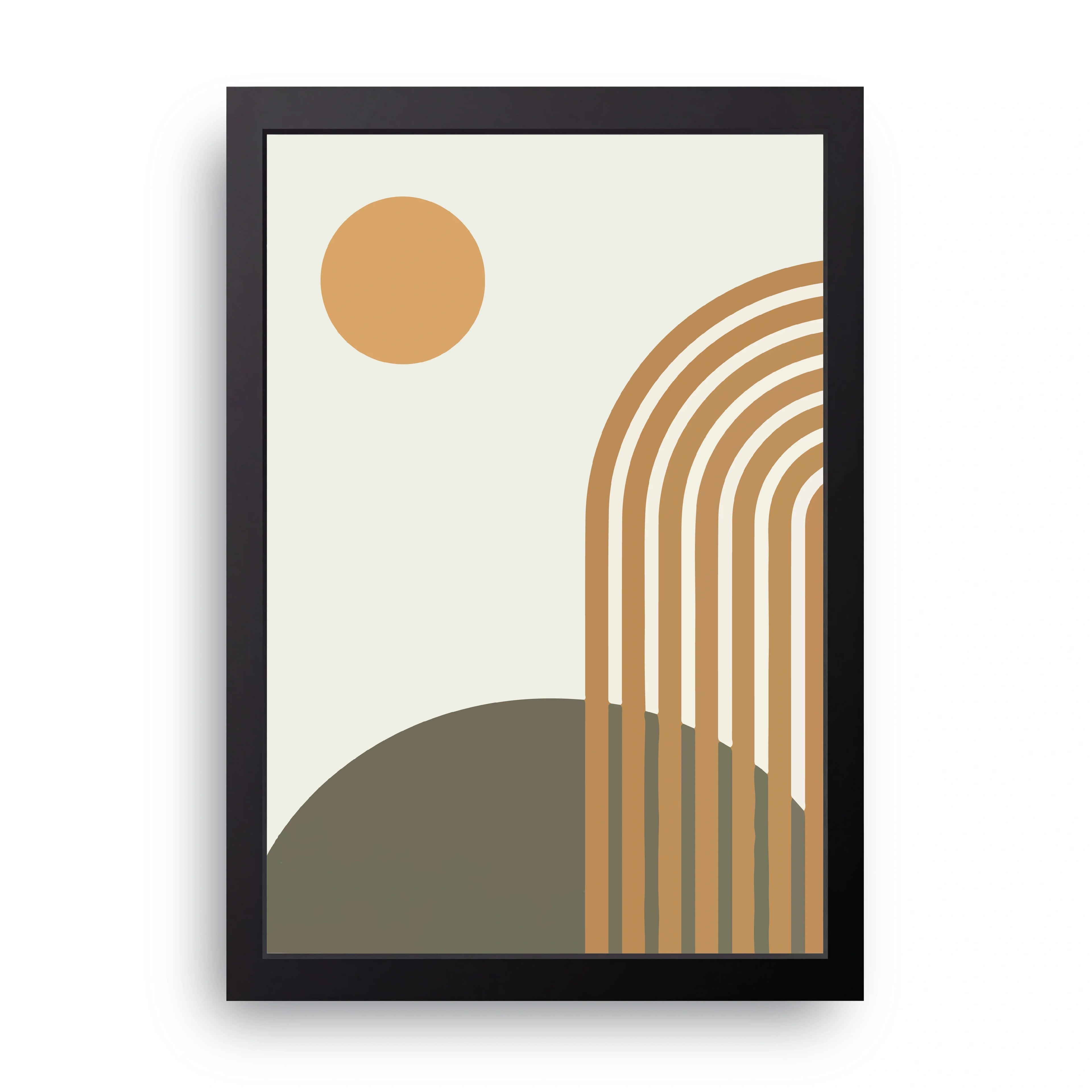ABSTRACT {3} framed wall art print — HIBR