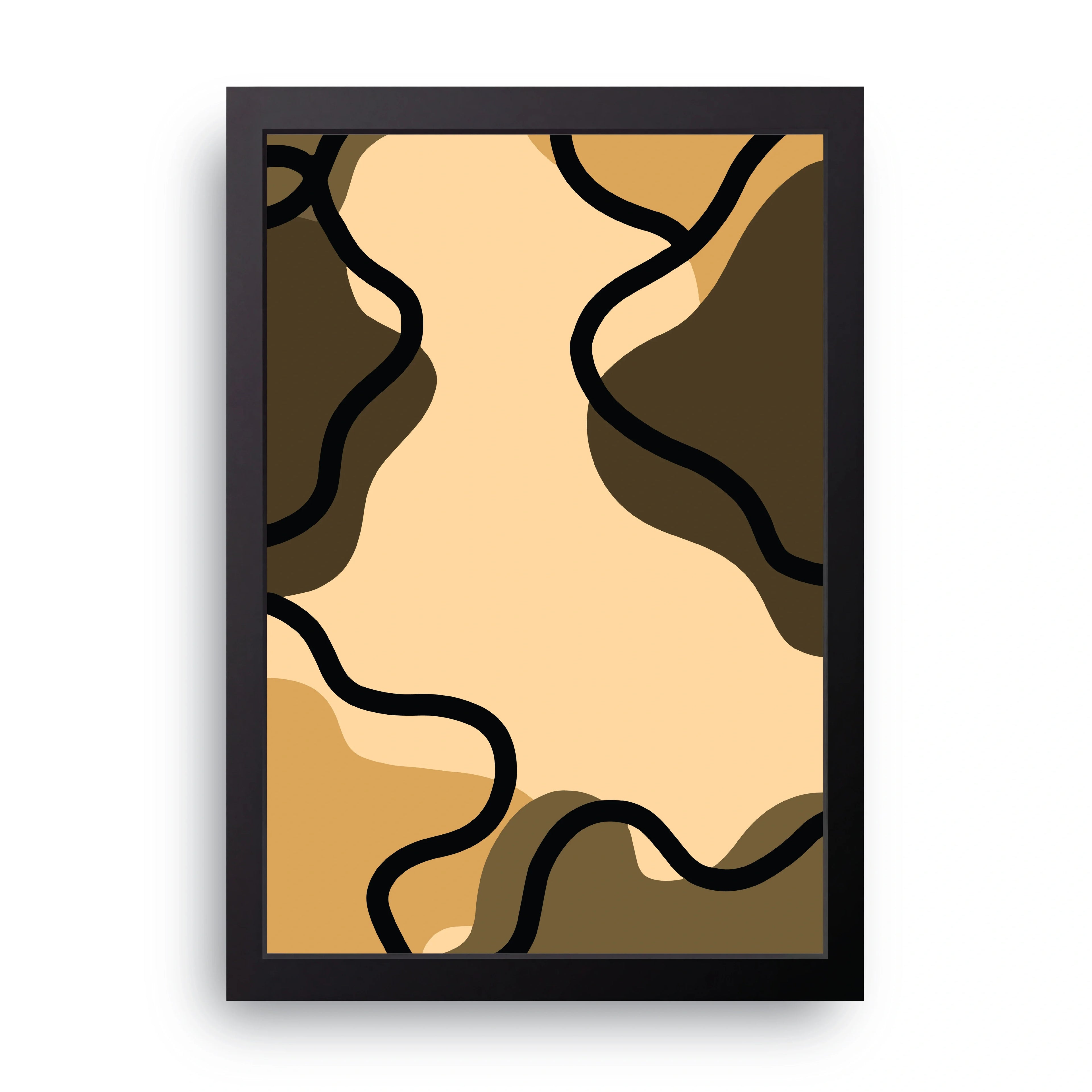 ABSTRACT {4} framed wall art print — HIBR