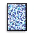 XO Pattern framed wall art print — HIBR