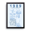 1989 framed wall art print — HIBR