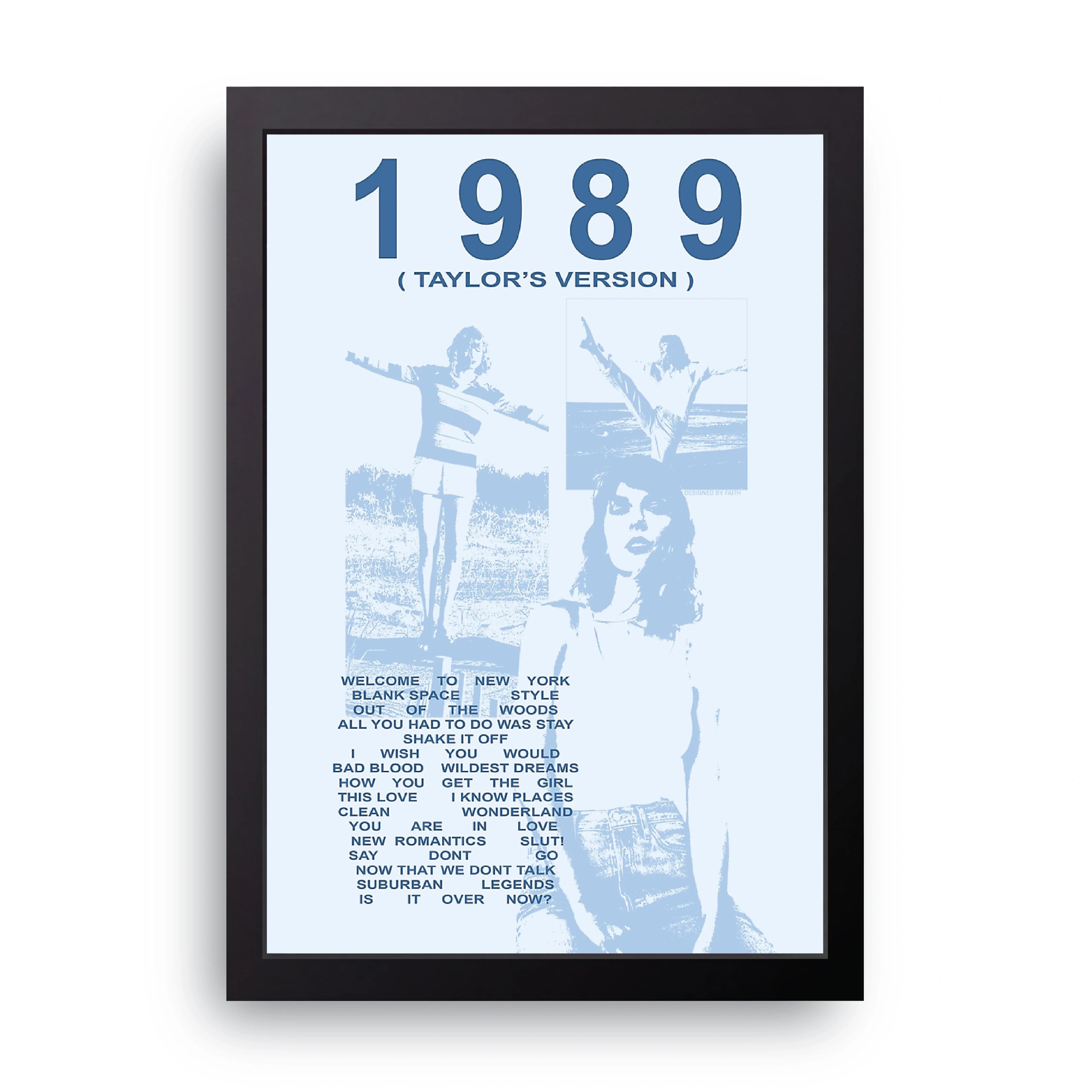 1989 framed wall art print — HIBR