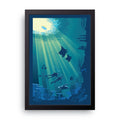 Deep Blue framed wall art print — HIBR