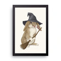 Witch Bunny framed wall art print — HIBR