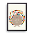 Give Me A Hug Hedgehog framed wall art print — HIBR