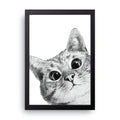 Peeking Kitten framed wall art print — HIBR