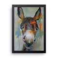 Donkey Portrait framed wall art print — HIBR