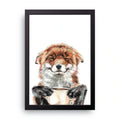 Sleepy Fox framed wall art print — HIBR