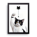 Playful Cat framed wall art print — HIBR