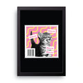 Meow Stamp framed wall art print — HIBR