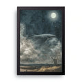 Flying Whale framed wall art print — HIBR