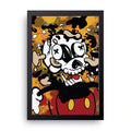 Splatter Skull framed wall art print — HIBR