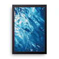 Blue Ice framed wall art print — HIBR