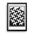 Escher Dogs framed wall art print — HIBR