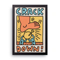 Crack Down framed wall art print — HIBR