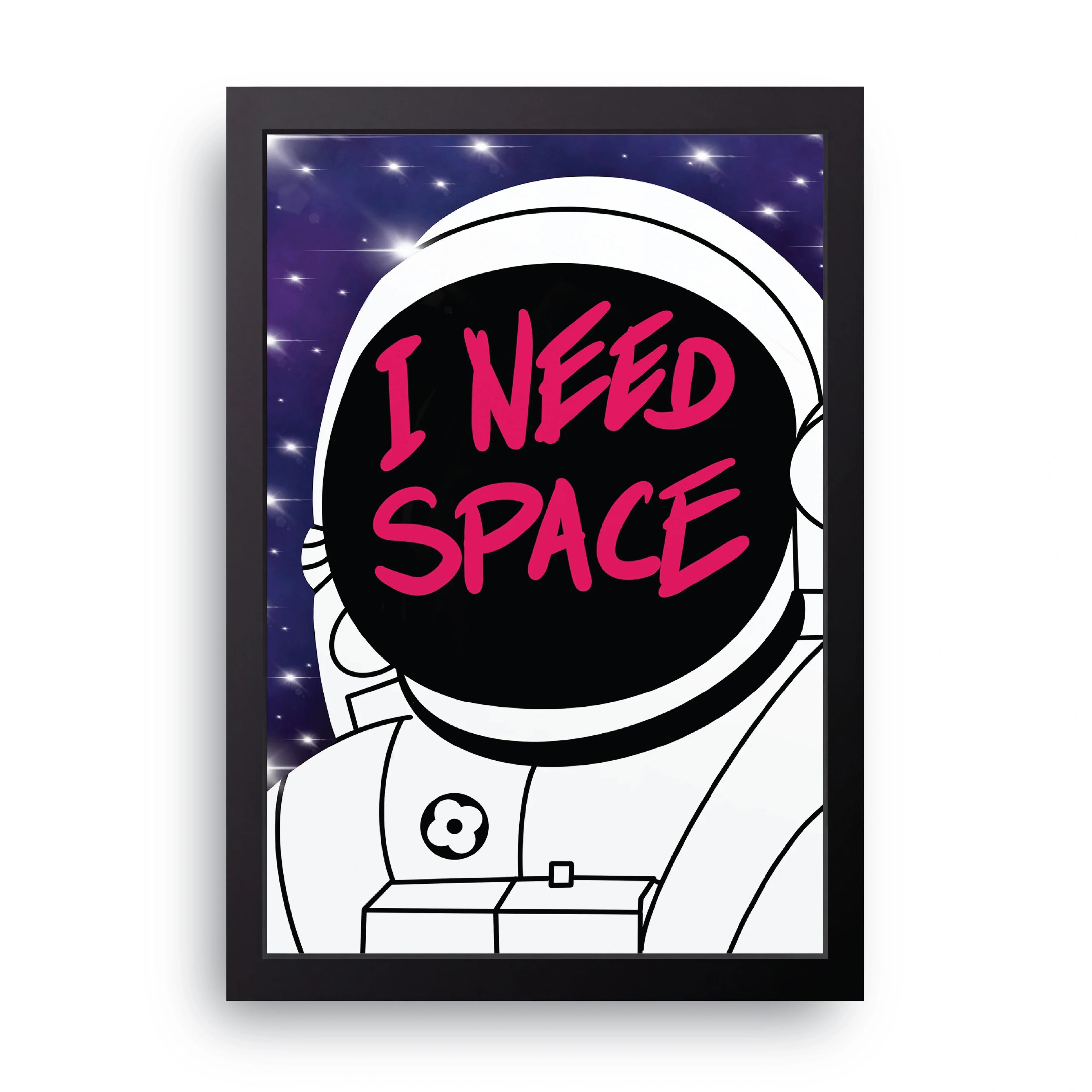 I Need Space framed wall art print — HIBR