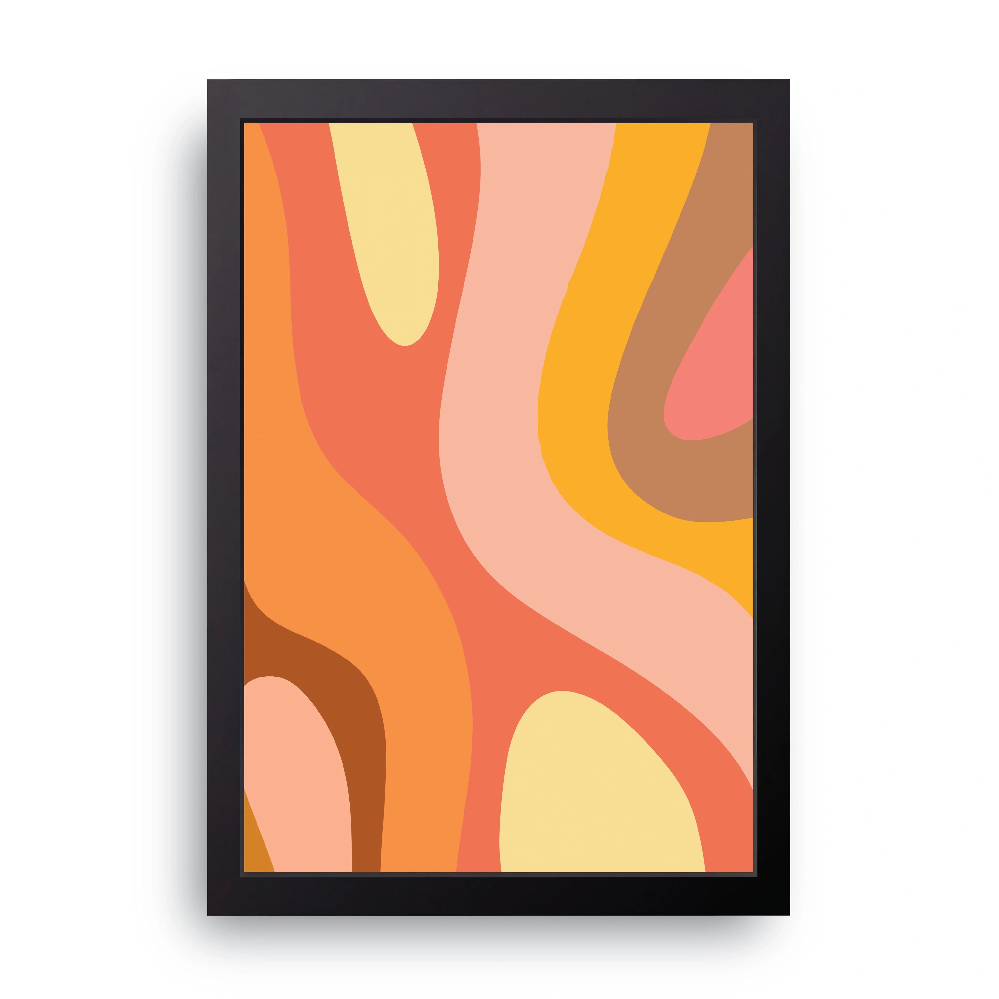 Sunset Flow framed wall art print — HIBR