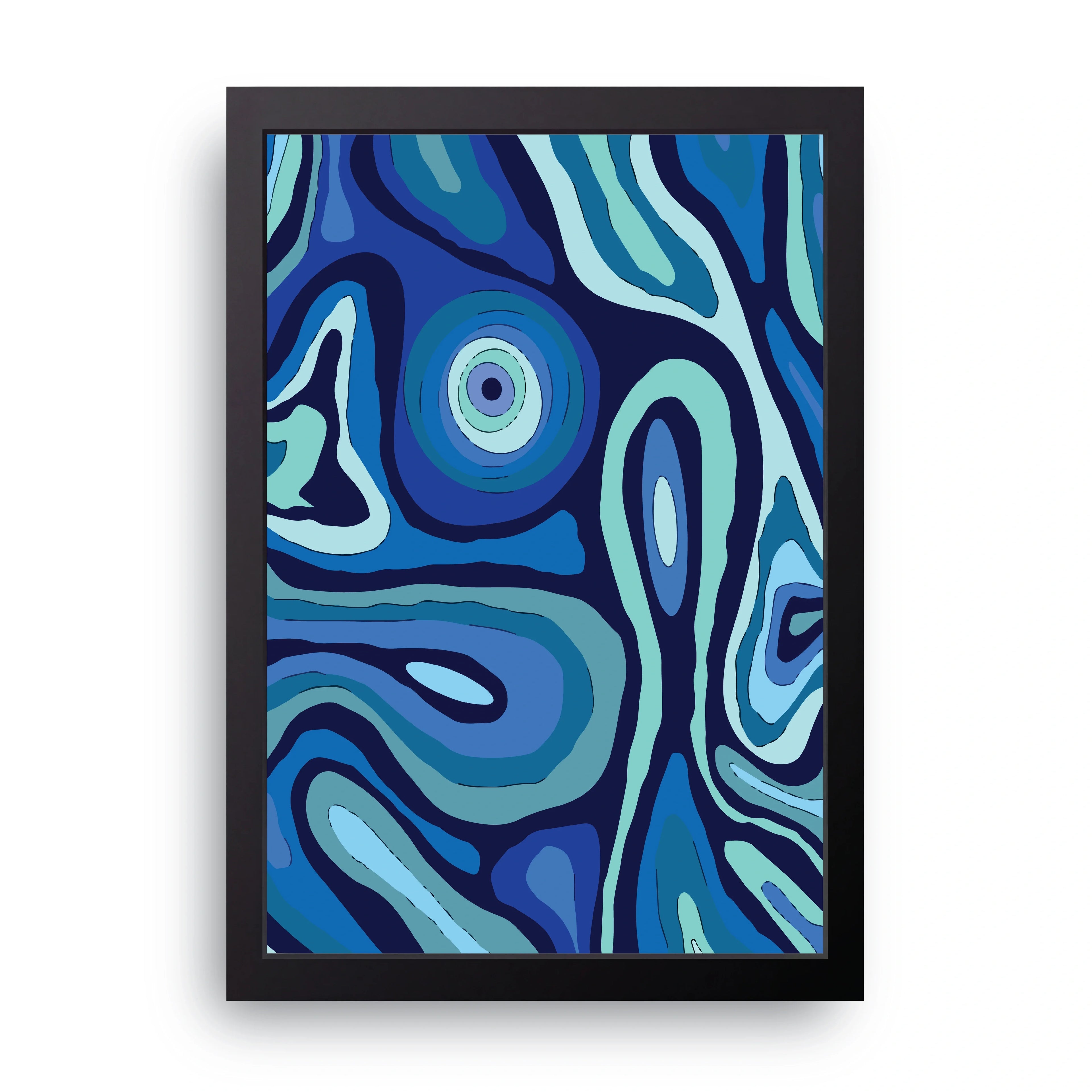 Blue Trip framed wall art print — HIBR