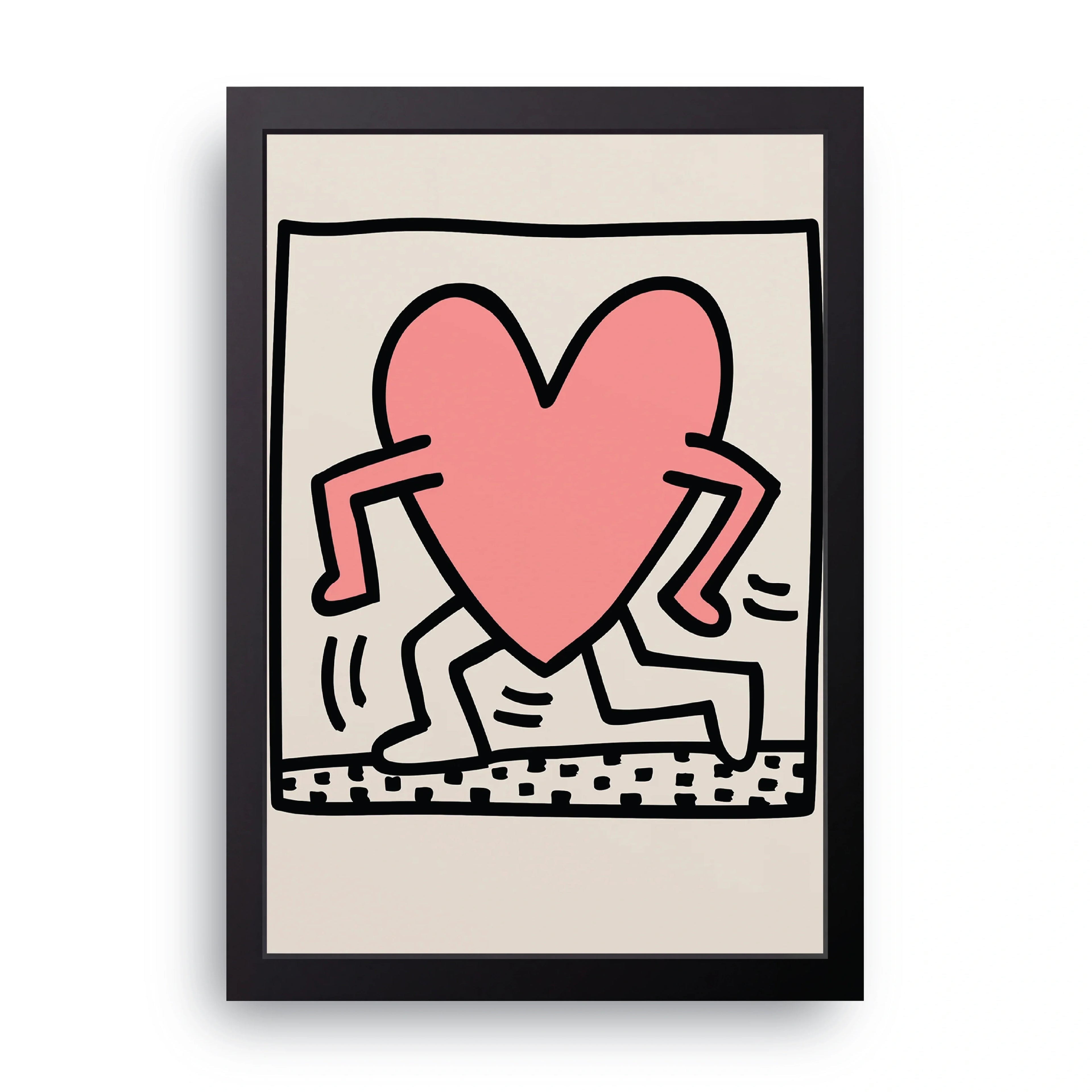 Dancing Heart framed wall art print — HIBR