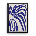 Blue Palm framed wall art print — HIBR