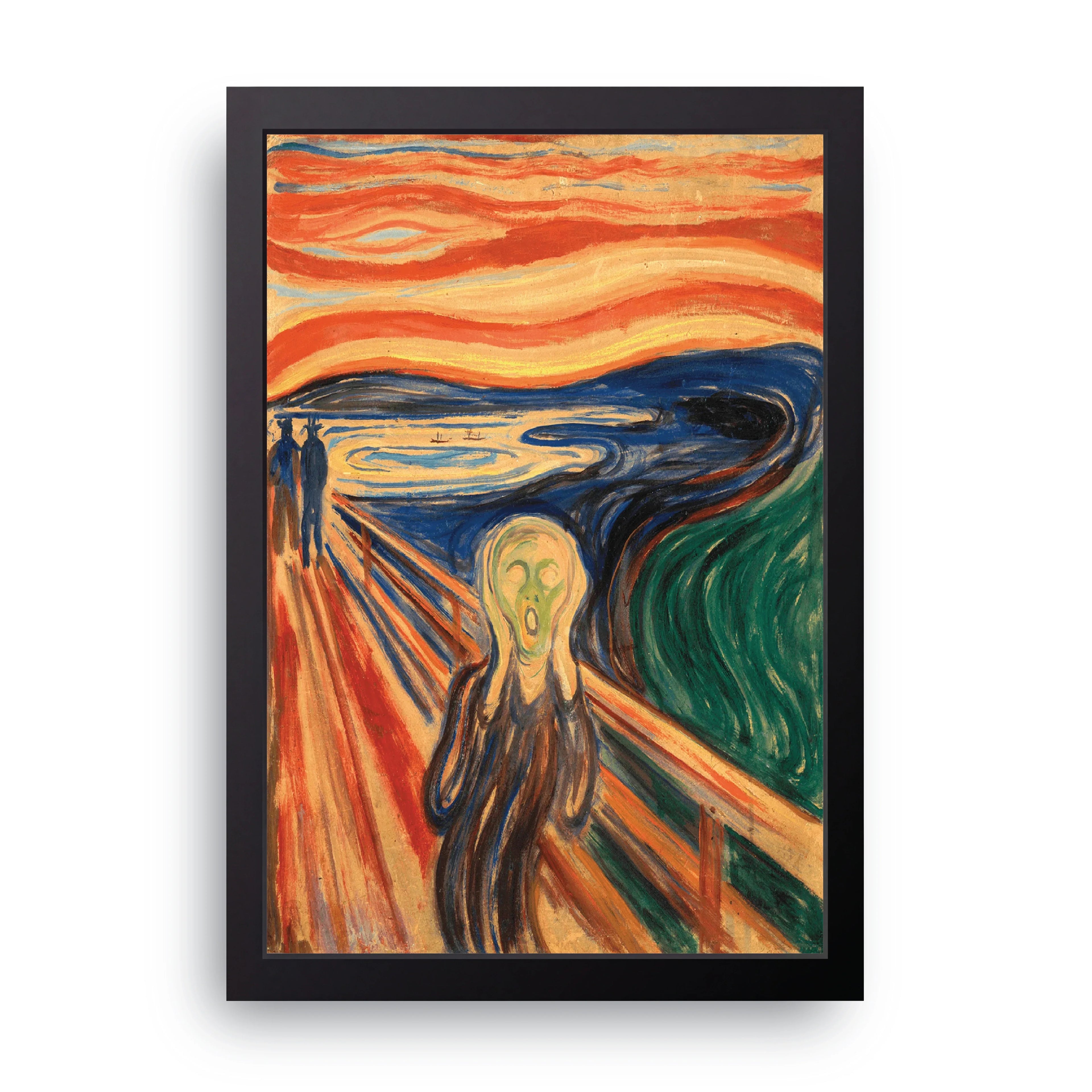 The Scream framed wall art print — HIBR