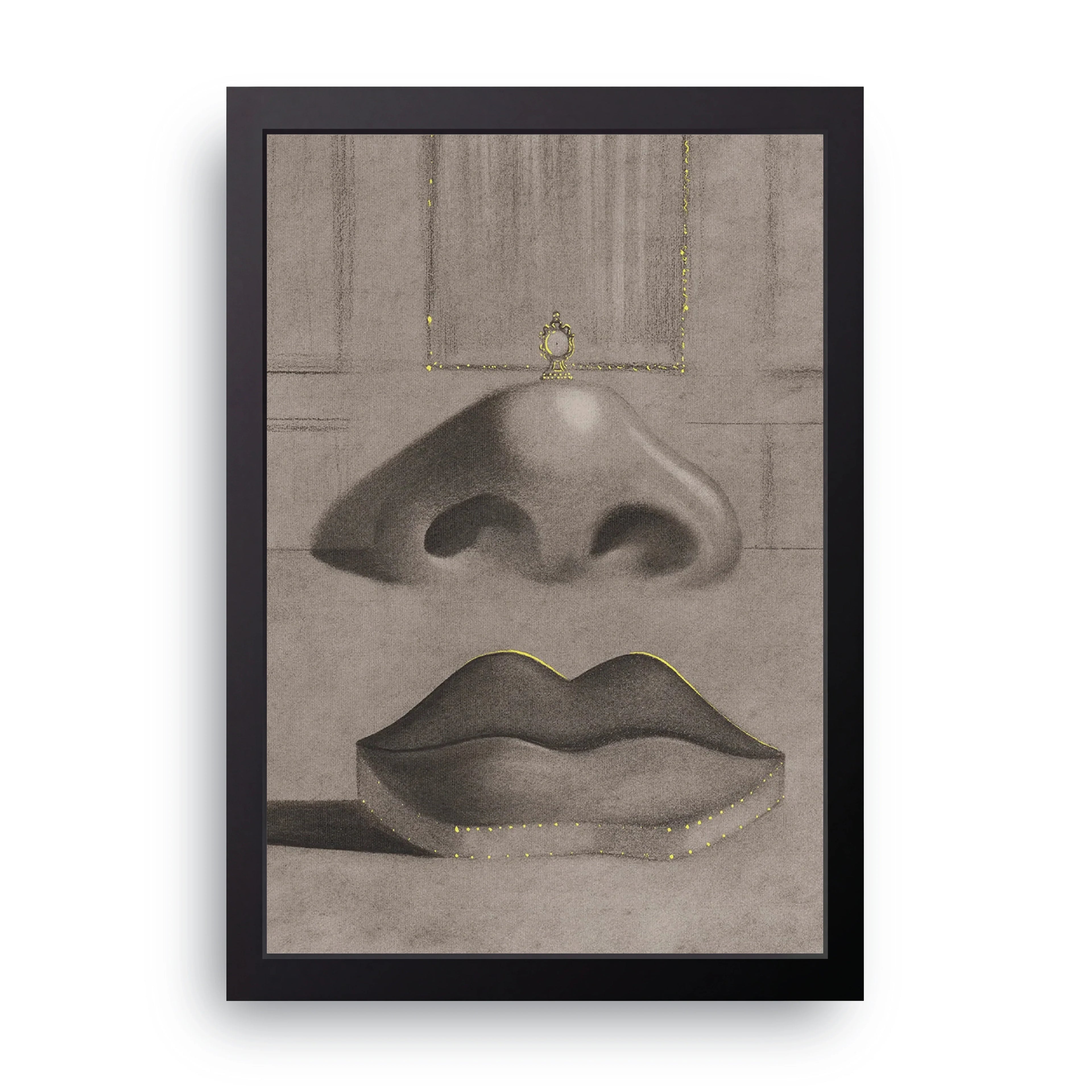 Surreal Nose framed wall art print — HIBR