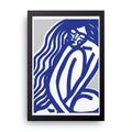 Flowing Hair framed wall art print — HIBR