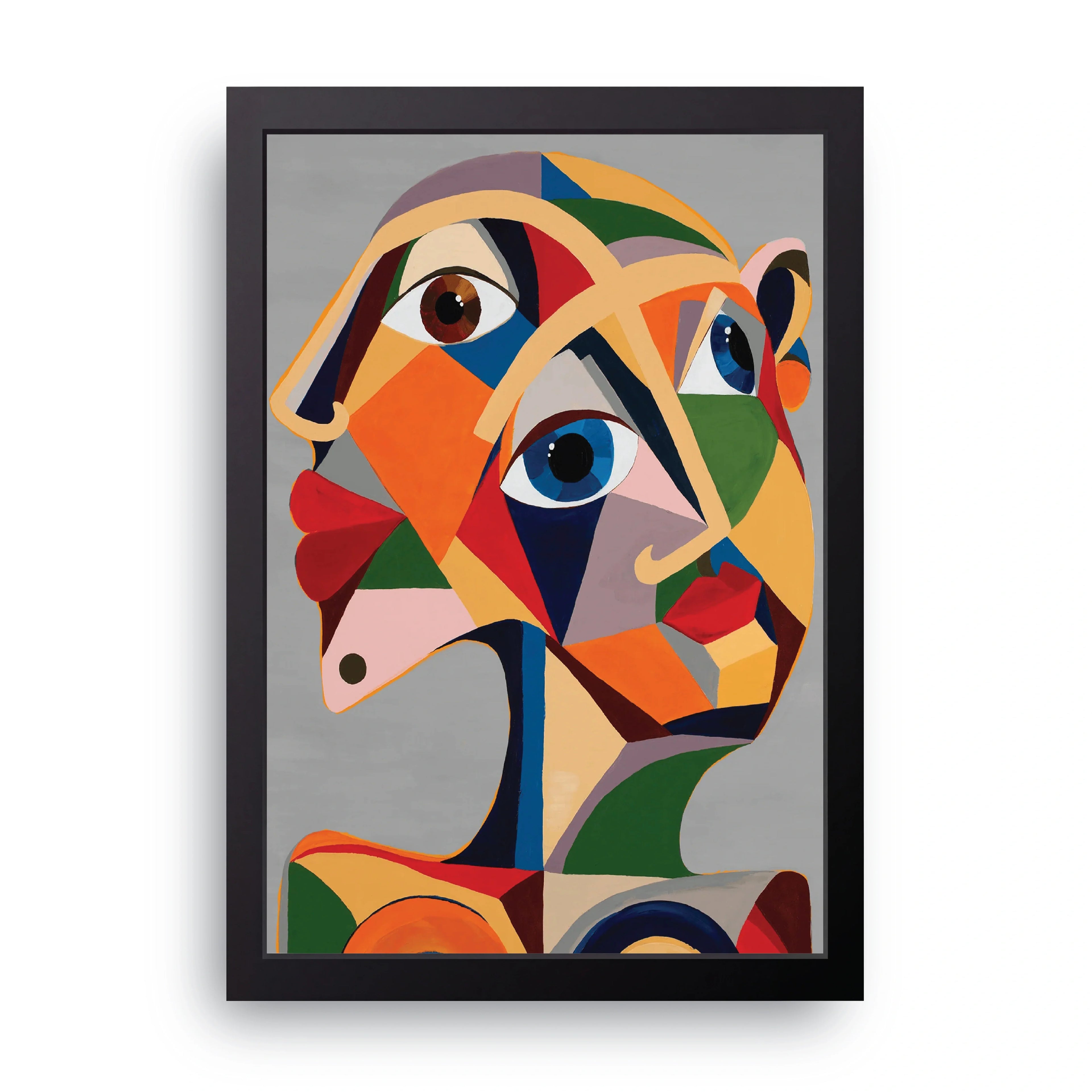 Prism Face framed wall art print — HIBR