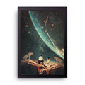 Cosmic Couple framed wall art print — HIBR