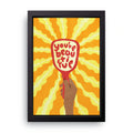 You're Beautiful framed wall art print — HIBR