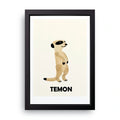 Temon Meerkat framed wall art print — HIBR