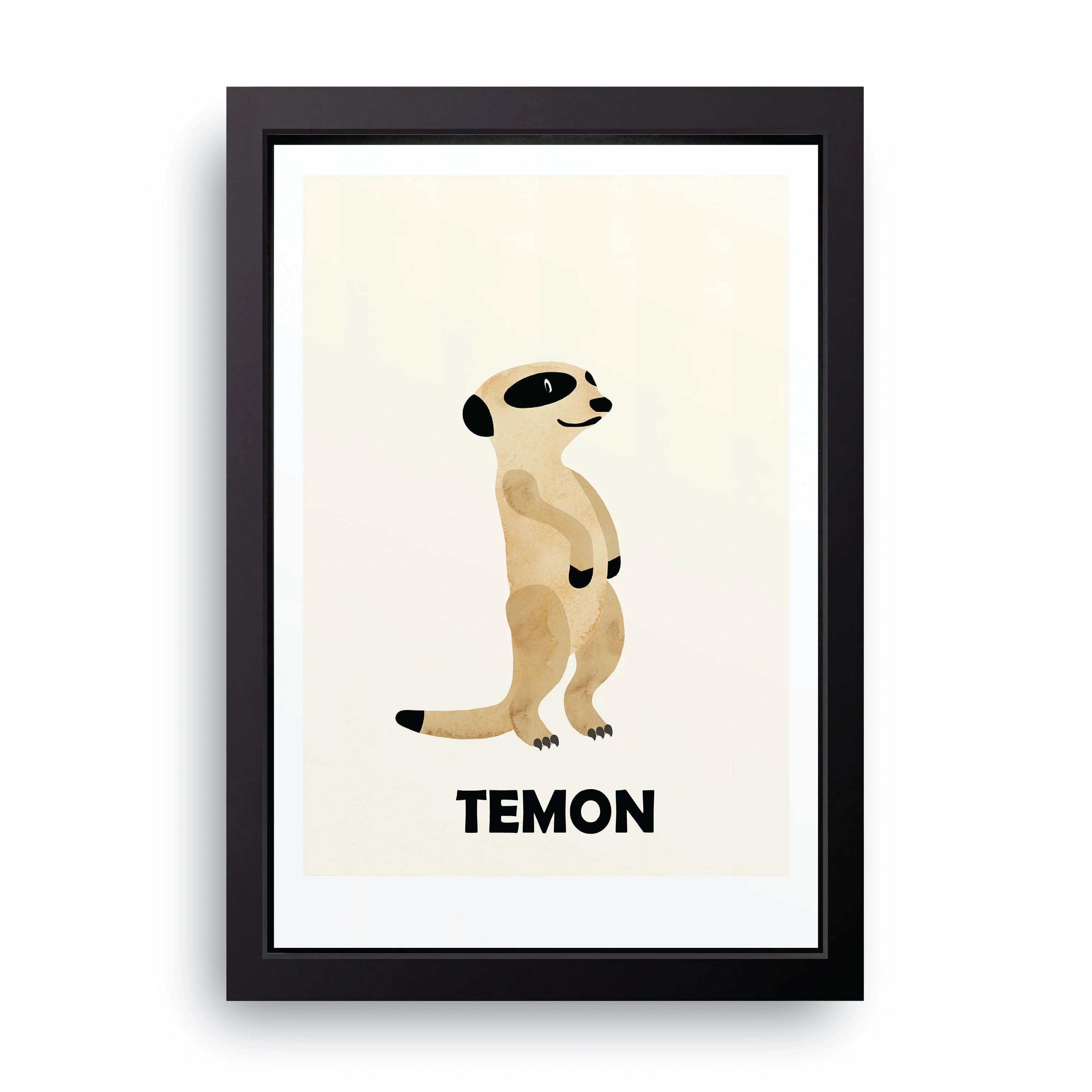 Temon Meerkat framed wall art print — HIBR