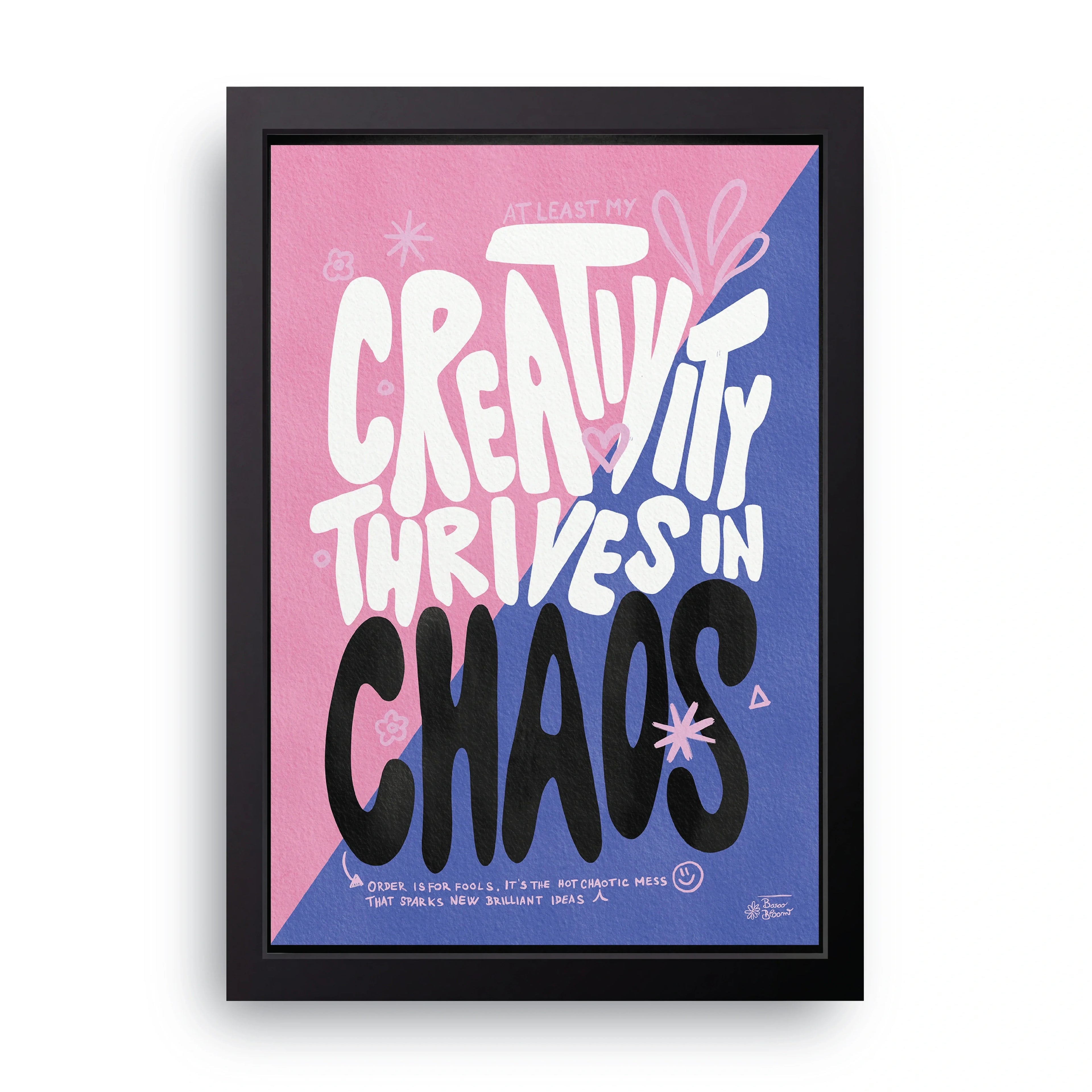 Creativity Thrives framed wall art print — HIBR