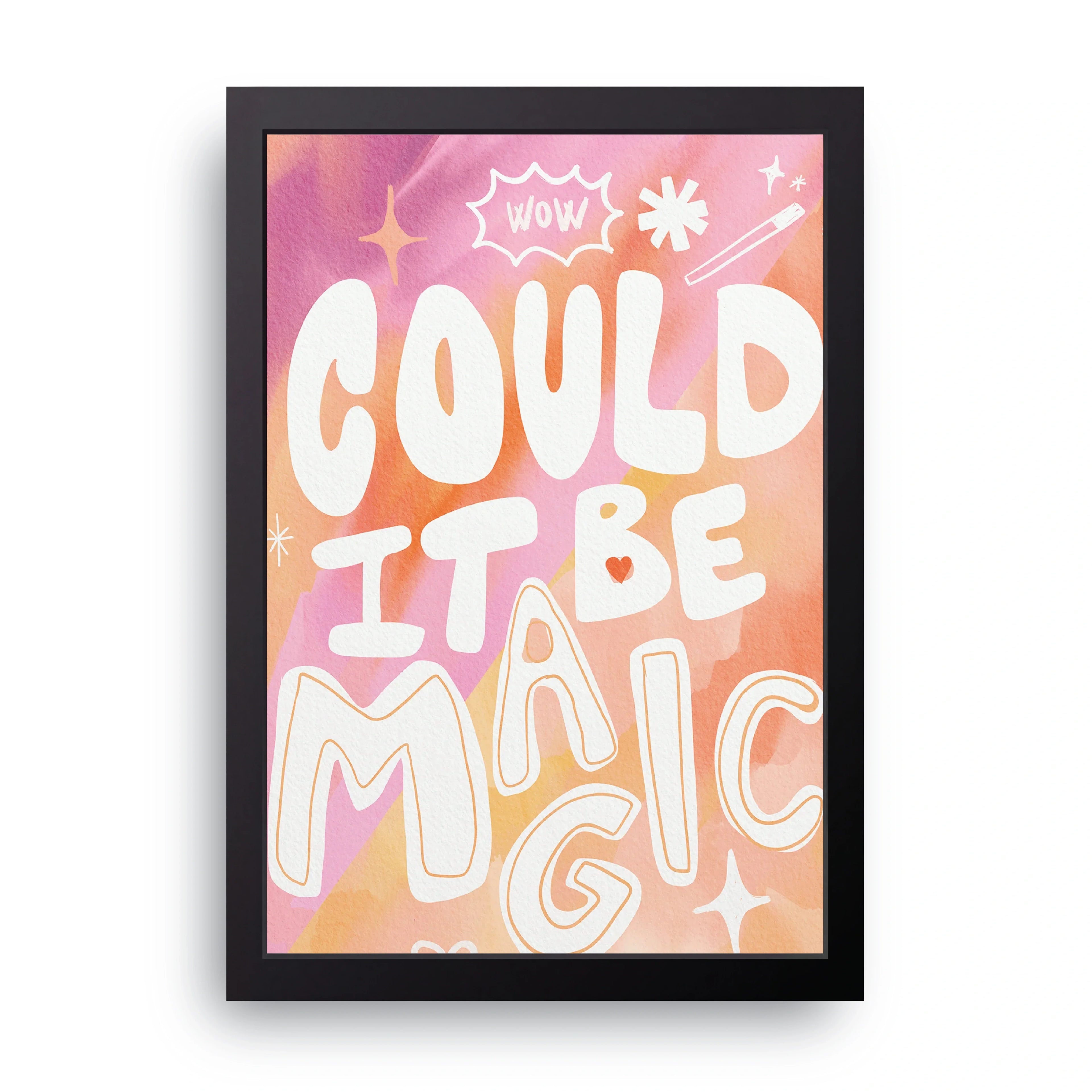 Could It Be Magic framed wall art print — HIBR
