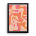 Swirl Wave framed wall art print — HIBR