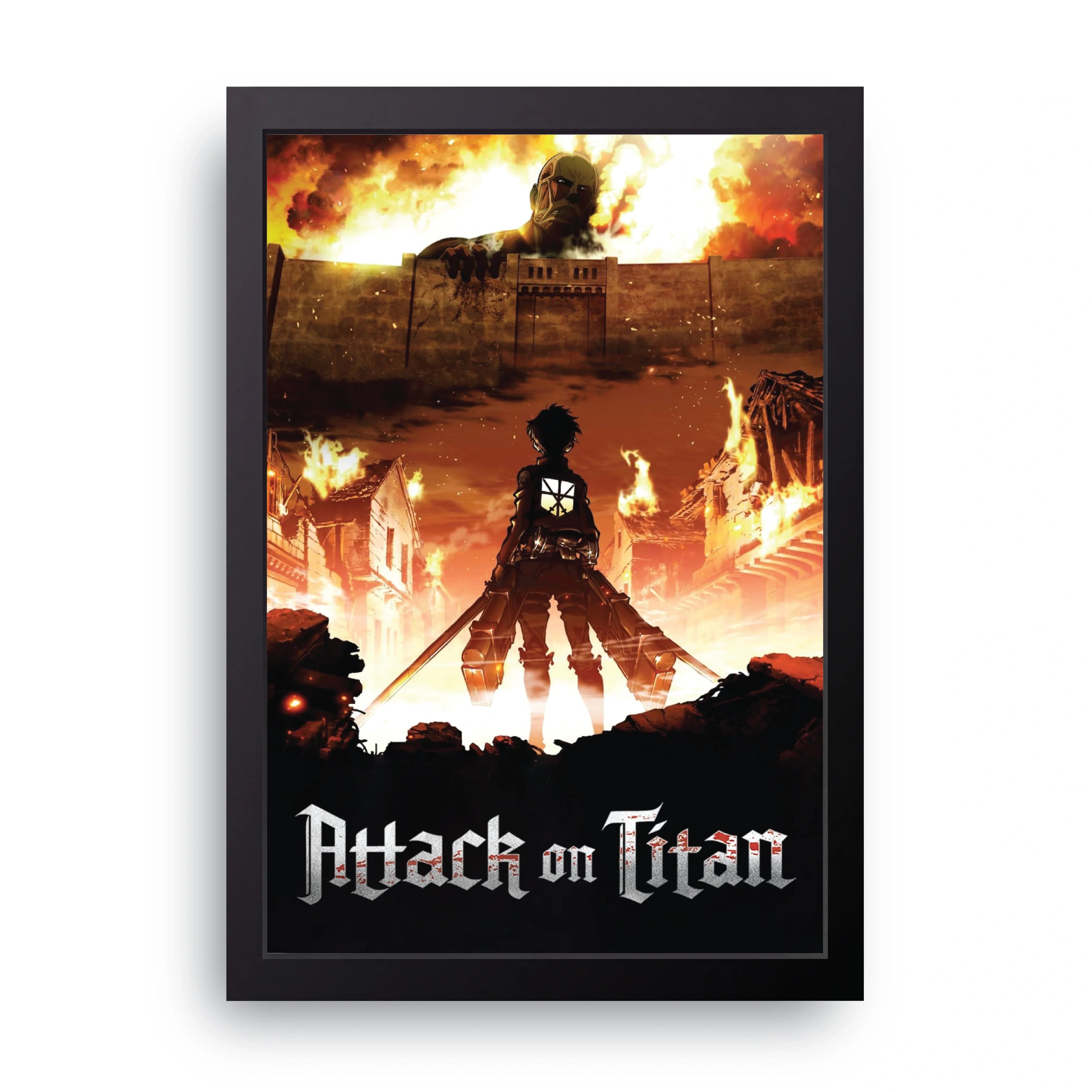ATTACK ON TITAN (12) framed wall art print — HIBR