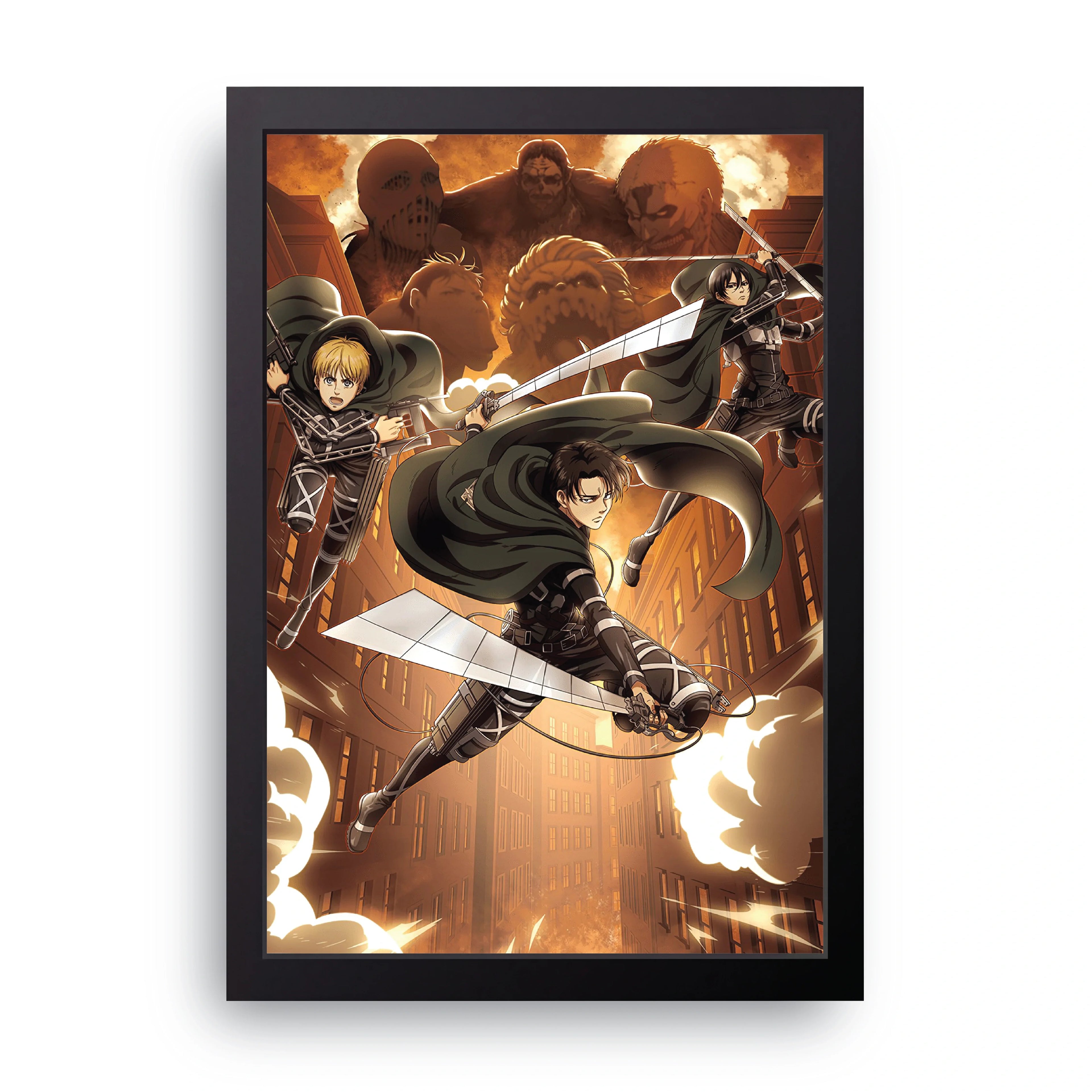 ATTACK ON TITAN (15) framed wall art print — HIBR