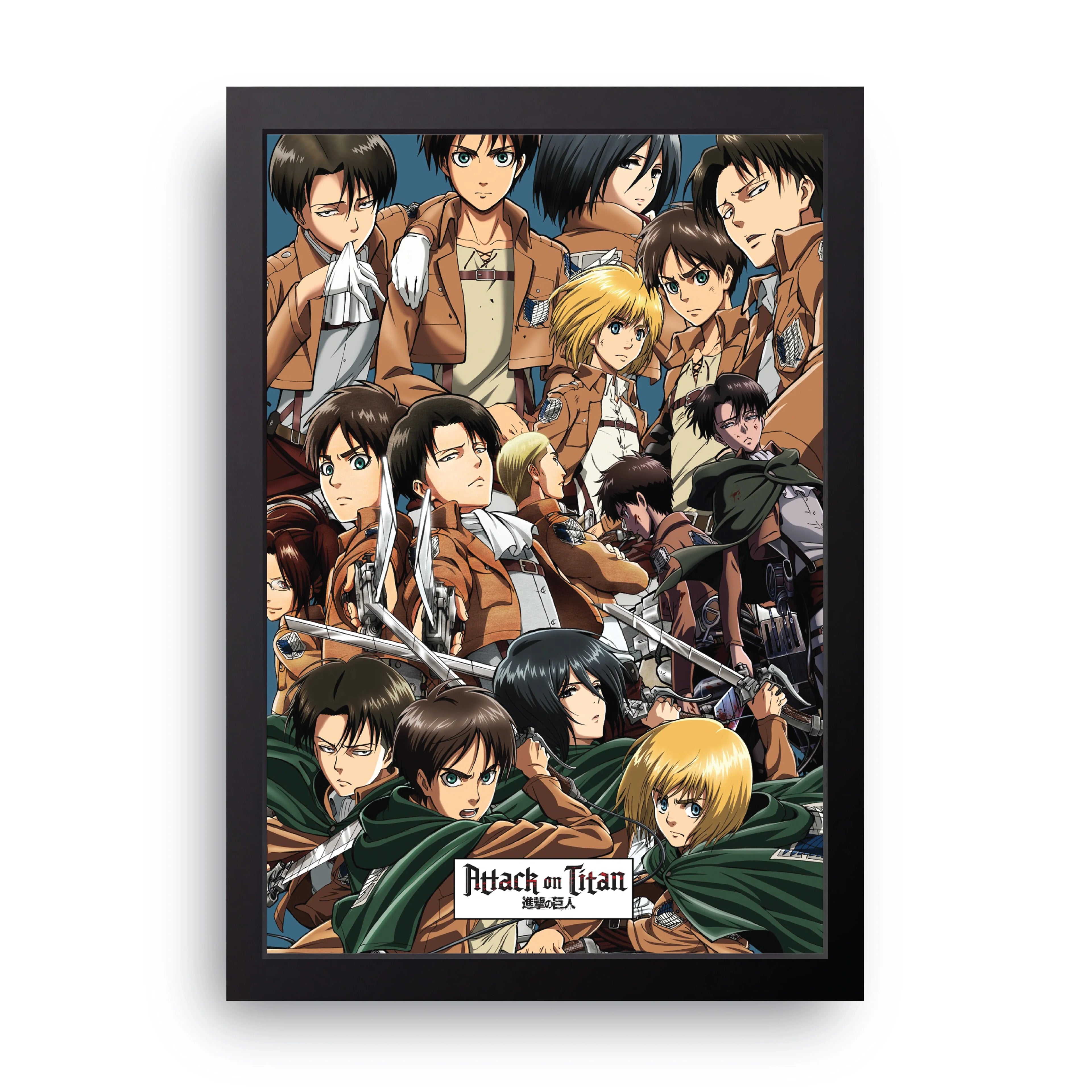 ATTACK ON TITAN (17) framed wall art print — HIBR