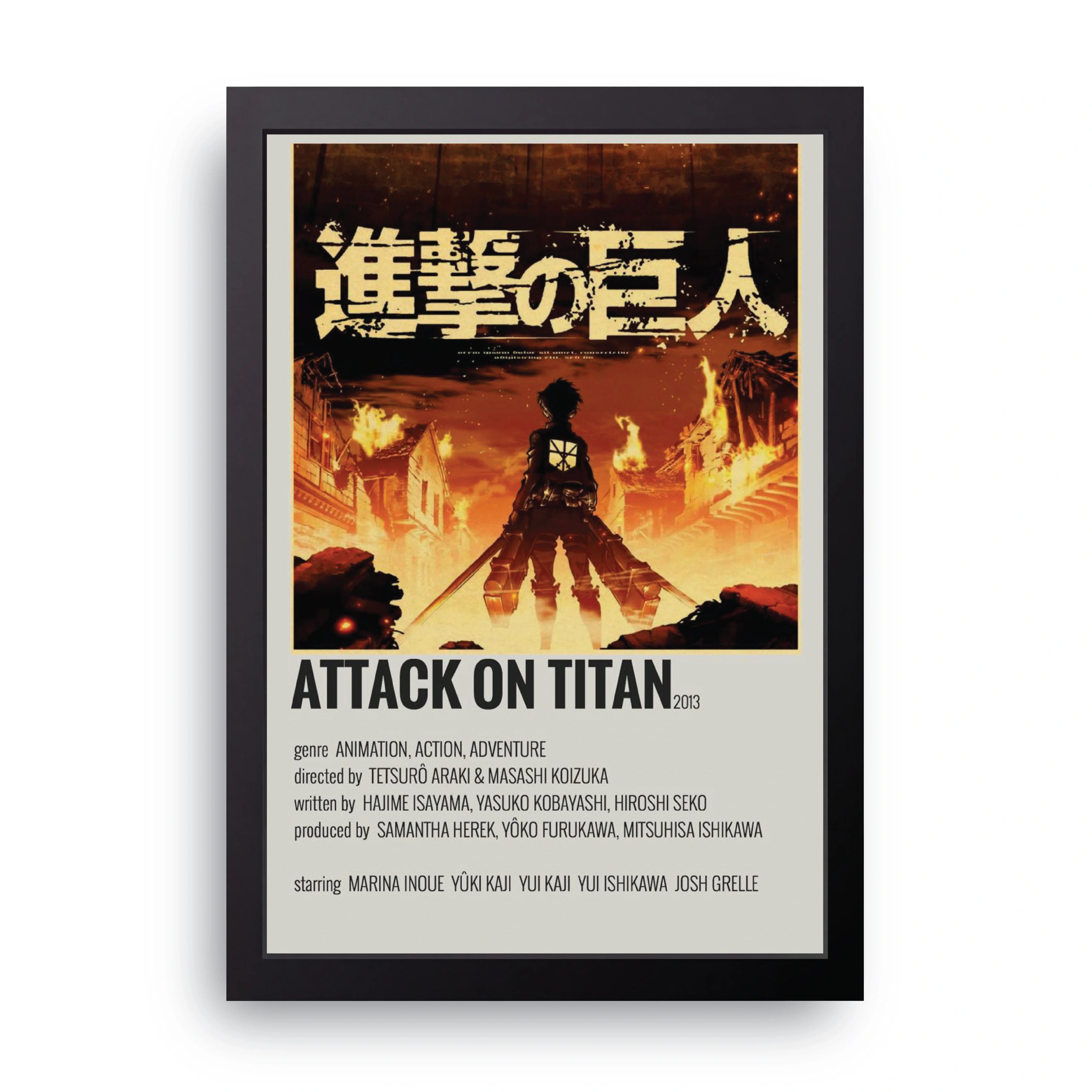 ATTACK ON TITAN (18) framed wall art print — HIBR