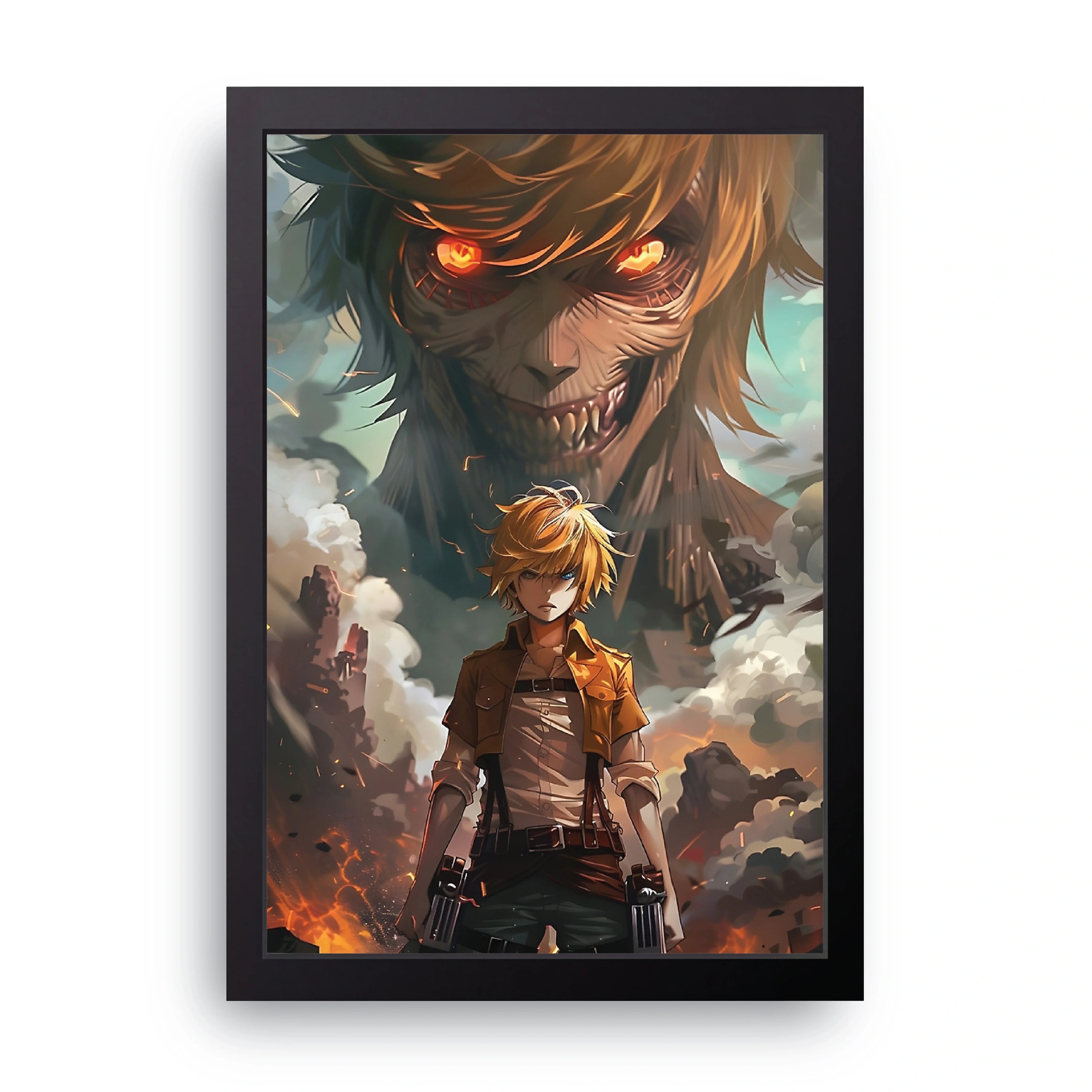 ATTACK ON TITAN (1) framed wall art print — HIBR