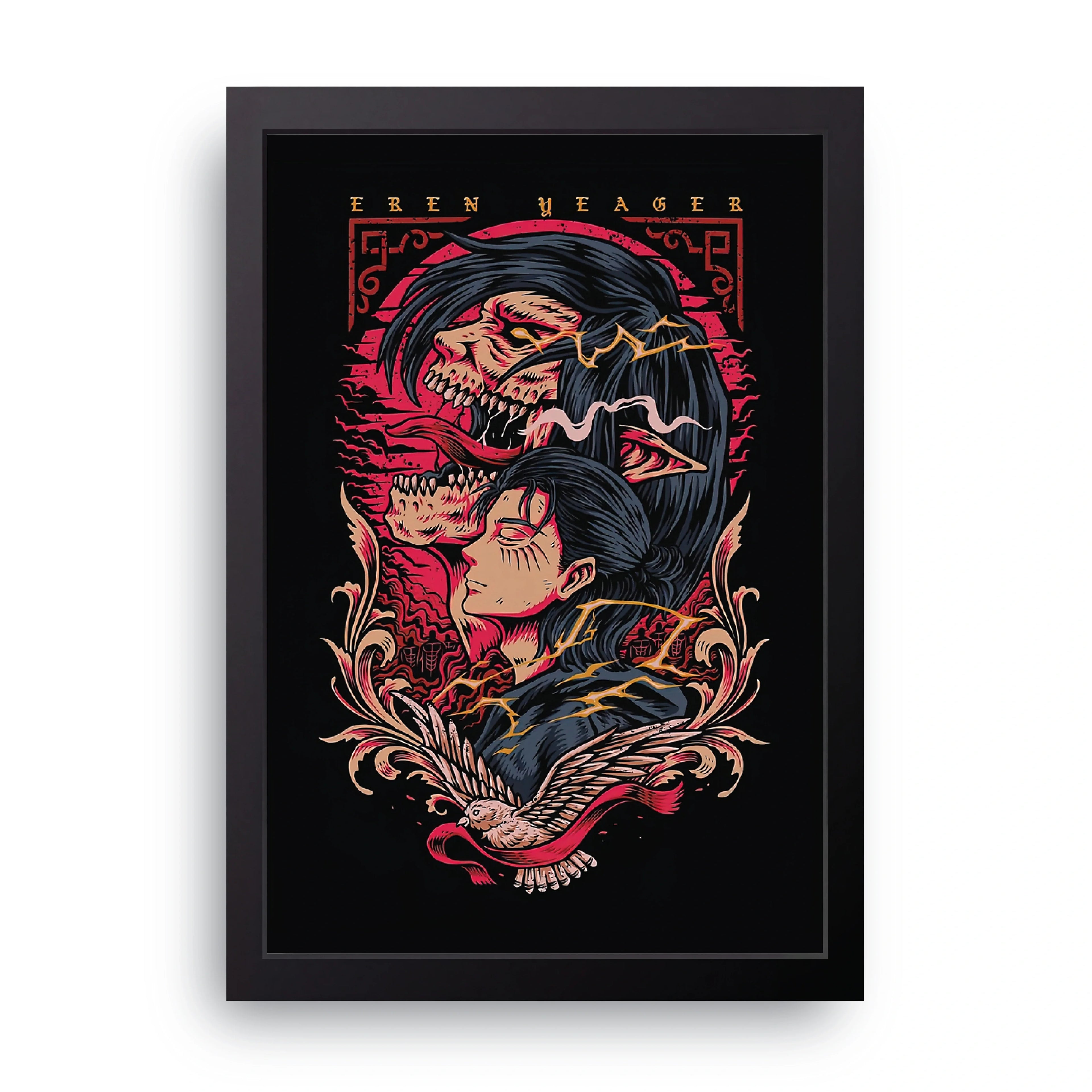 ATTACK ON TITAN (8) framed wall art print — HIBR