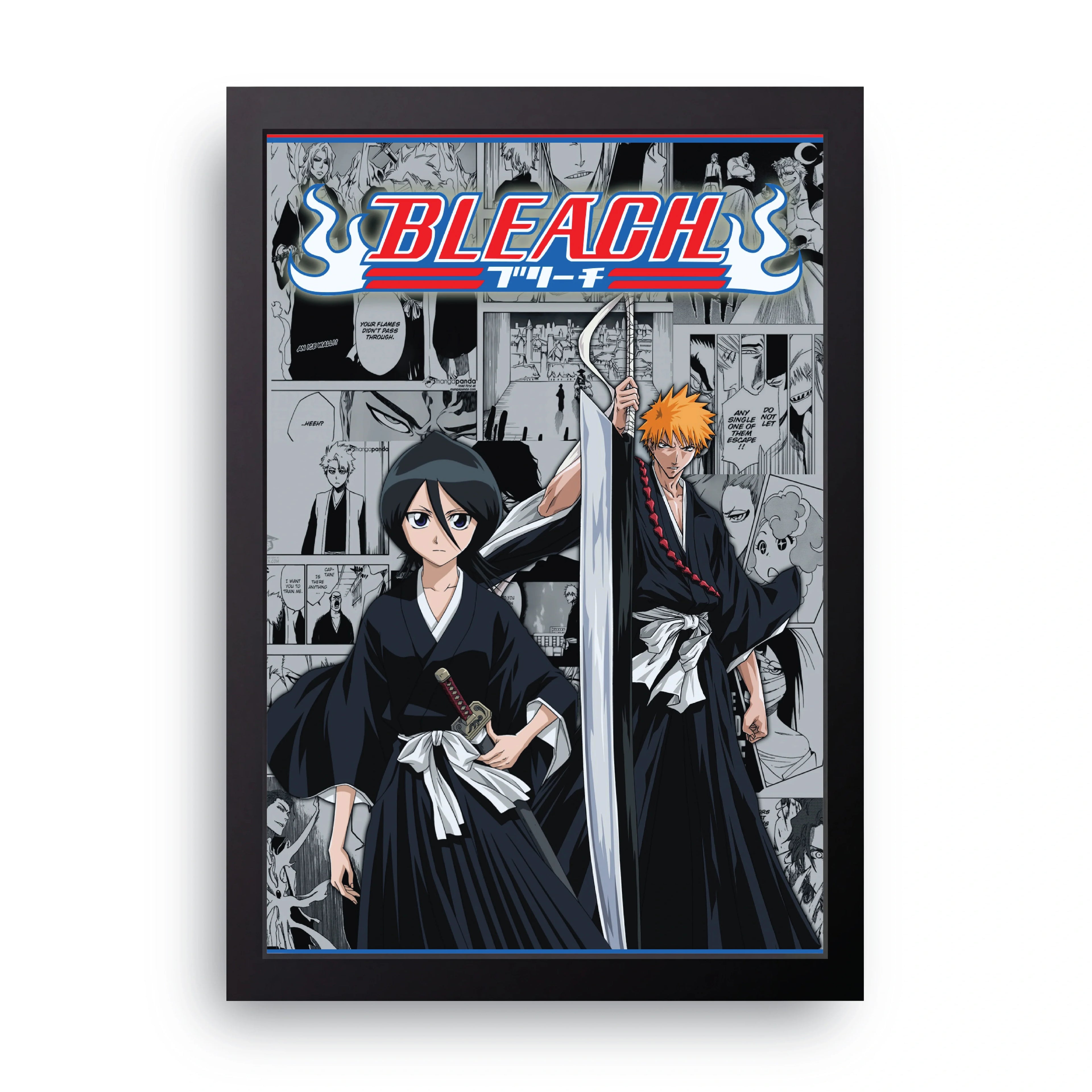 BLEACH 5 framed wall art print — HIBR