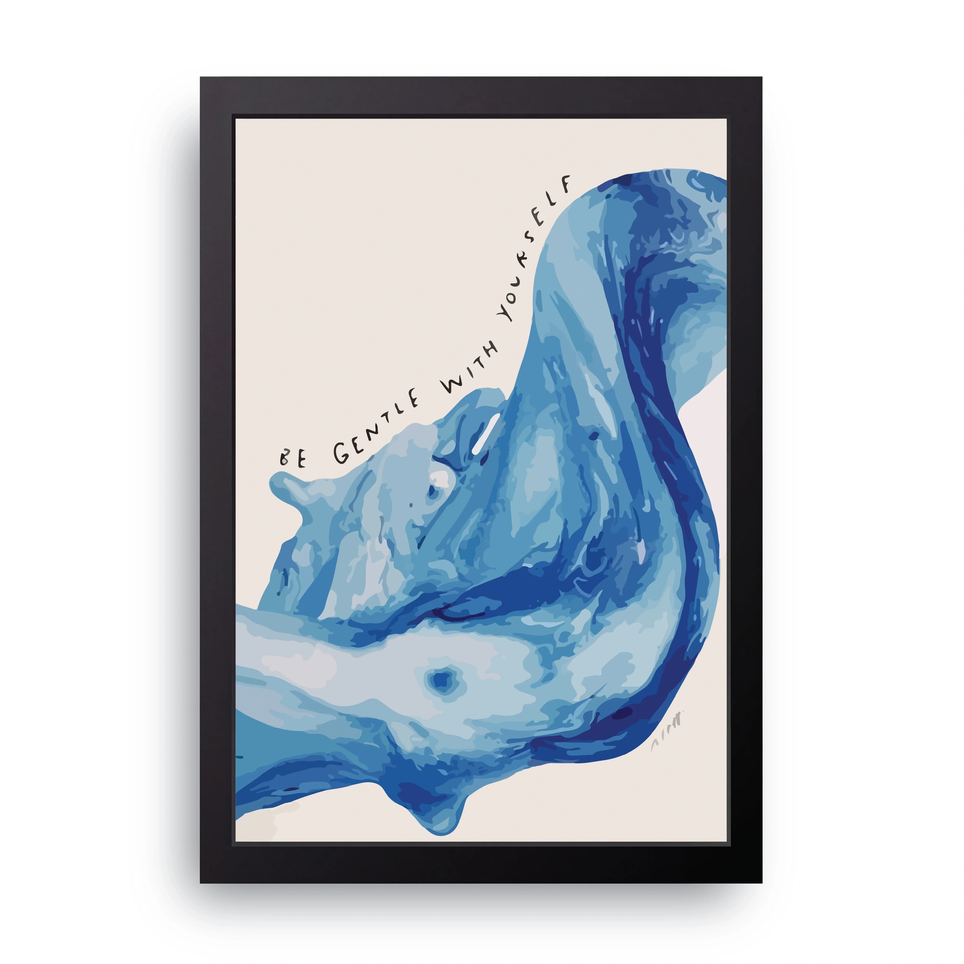 Be Gentle framed wall art print — HIBR