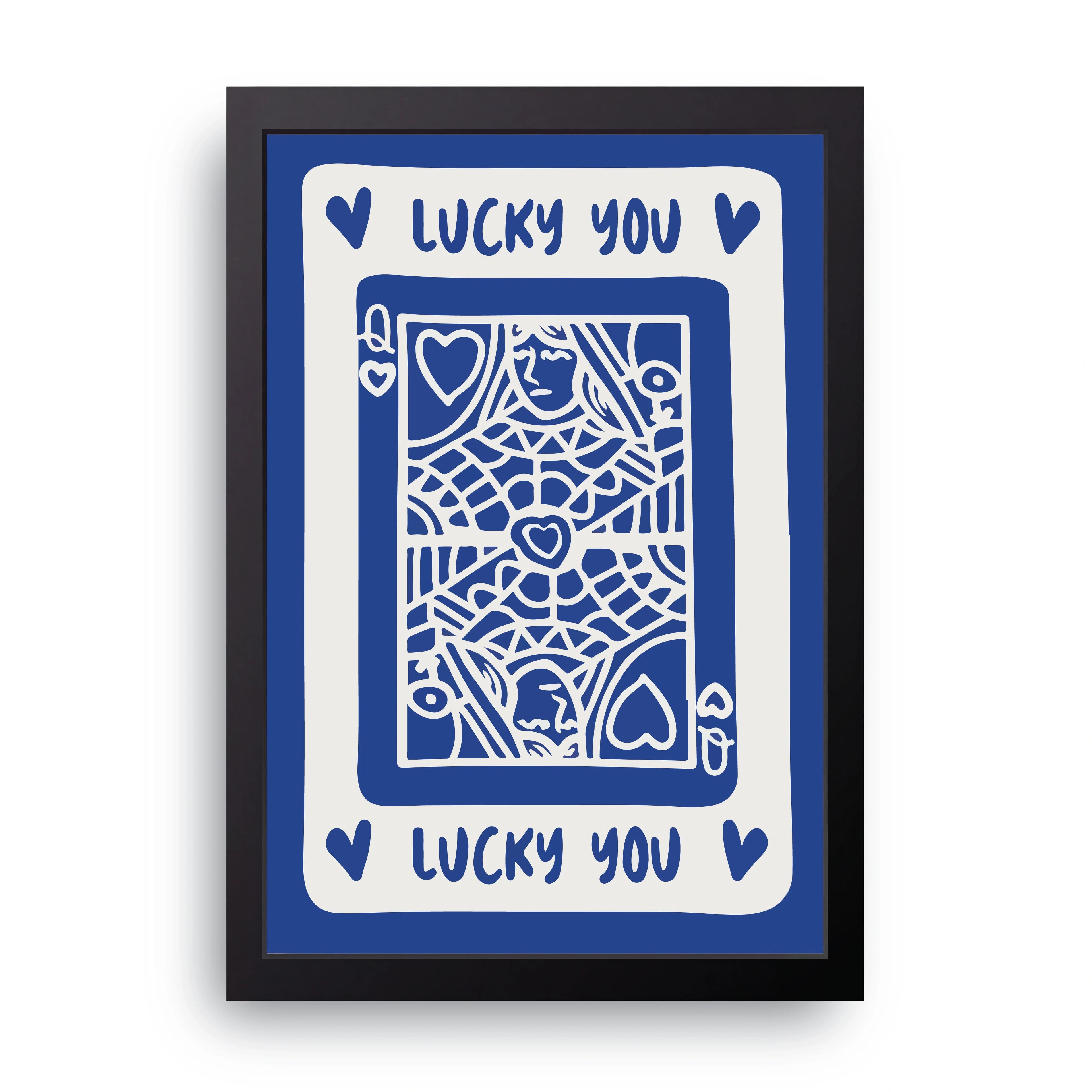Lucky You framed wall art print — HIBR