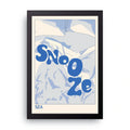 Snooze framed wall art print — HIBR