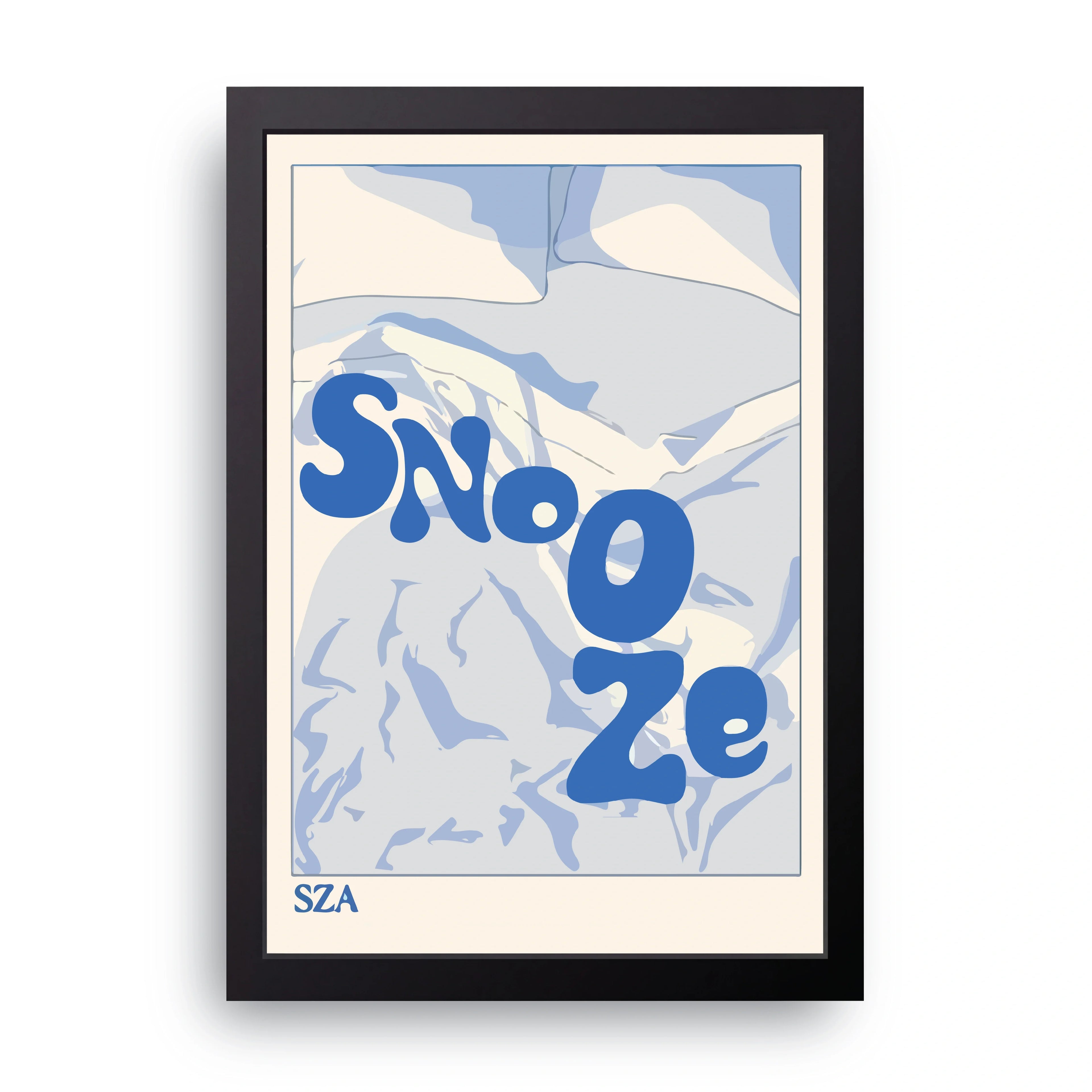 Snooze framed wall art print — HIBR