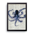 Vintage Octopus framed wall art print — HIBR