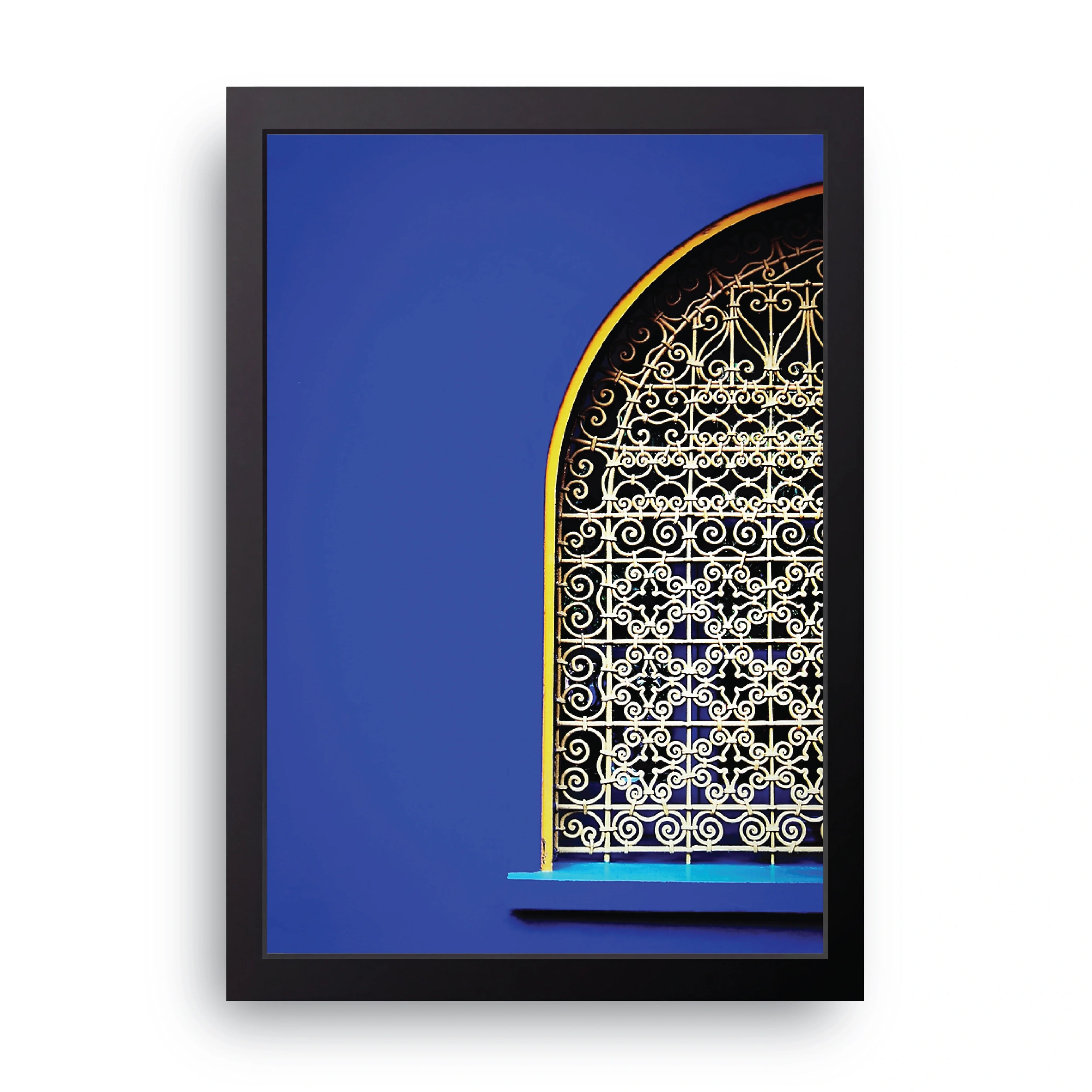 Blue Arch framed wall art print — HIBR