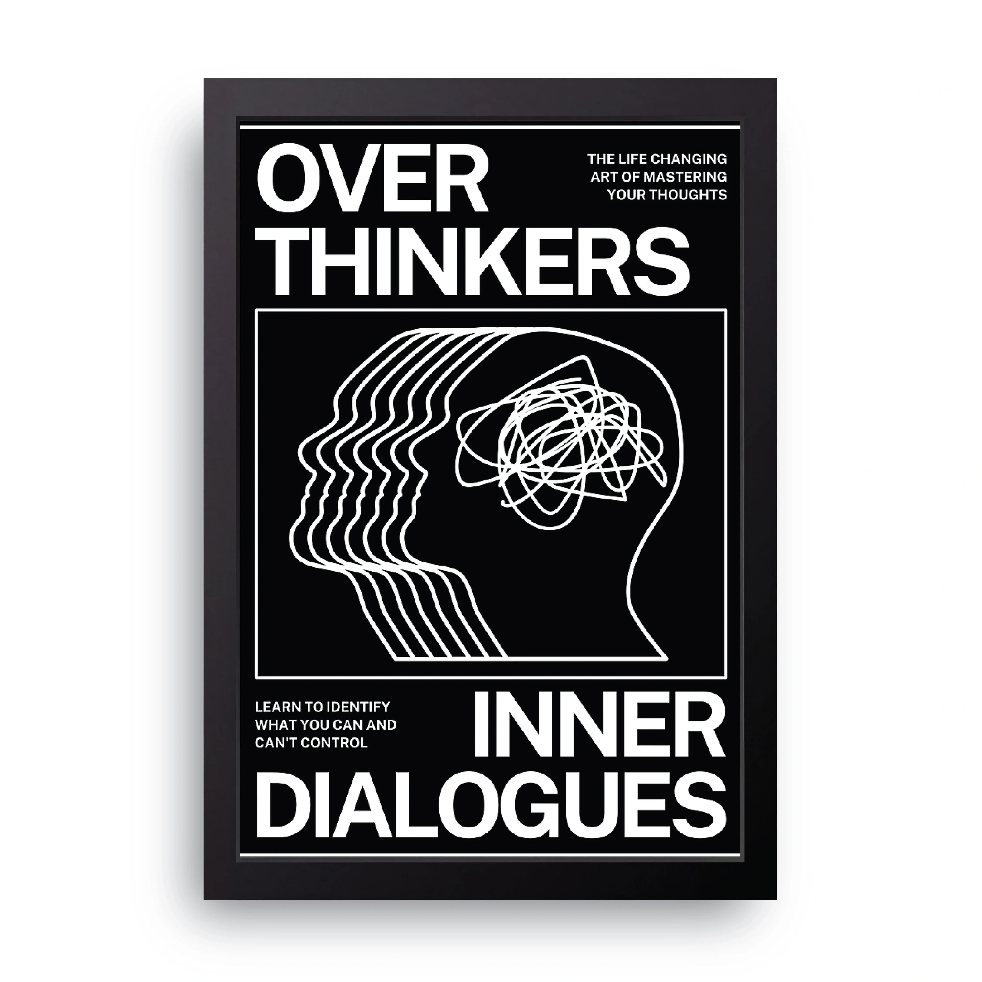 Overthinkers framed wall art print — HIBR