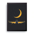 Moonlit Solitude framed wall art print — HIBR