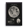 The Moon framed wall art print — HIBR
